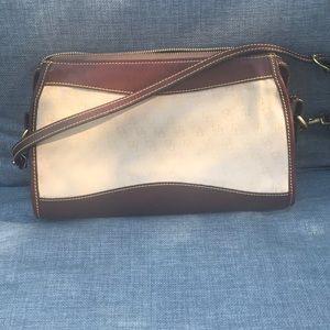 Vintage Dooney & Bourke Shoulder Bag/Leather Trim